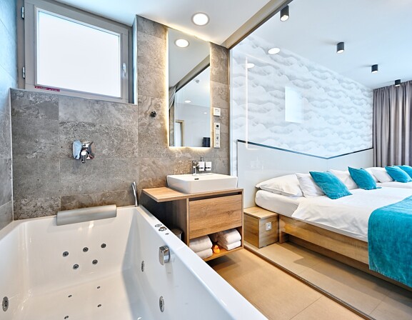 Čtyřlůžkové apartmá Horizont s vířivkou