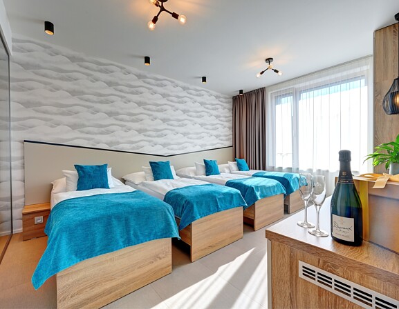 Čtyřlůžkové apartmá Horizont s vířivkou