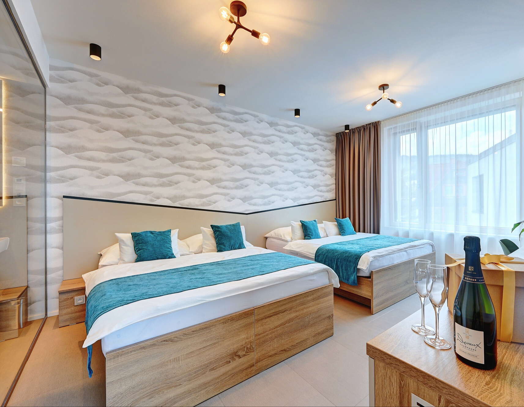 Čtyřlůžkové apartmá Horizont s vířivkou